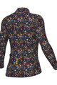 ALÉ Langarm Fahrradtrikot für den Winter - PRAGMA FLOWERY LADY - Blau/mehrfarbig