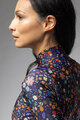 ALÉ Langarm Fahrradtrikot für den Winter - PRAGMA FLOWERY LADY - Blau/mehrfarbig