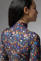 ALÉ Langarm Fahrradtrikot für den Winter - PRAGMA FLOWERY LADY - Blau/mehrfarbig