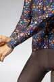 ALÉ Langarm Fahrradtrikot für den Winter - PRAGMA FLOWERY LADY - Blau/mehrfarbig