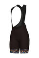 ALÉ Kurze Fahrradhose mit Trägern - PR-E HIKE - Braun