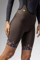 ALÉ Kurze Fahrradhose mit Trägern - PR-E HIKE - Braun