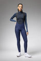 ALÉ Lange Fahrradhose mit Trägern - PRAGMA WINTER - Blau