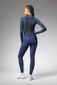 ALÉ Lange Fahrradhose mit Trägern - PRAGMA WINTER - Blau