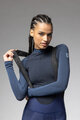 ALÉ Lange Fahrradhose mit Trägern - PRAGMA WINTER - Blau