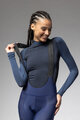ALÉ Lange Fahrradhose mit Trägern - PRAGMA WINTER - Blau