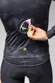 ALÉ Langarm Fahrradtrikot für den Winter - PR-E SPRAY - Schwarz