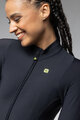 ALÉ Langarm Fahrradtrikot für den Winter - R-EV1 WARM RACE 2.0 LADY - Schwarz