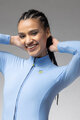 ALÉ Langarm Fahrradtrikot für den Winter - R-EV1 WARM RACE 2.0 LADY - Hellblau