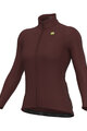ALÉ Langarm Fahrradtrikot für den Winter - R-EV1 WARM RACE 2.0 LADY - Braun