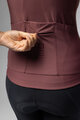 ALÉ Langarm Fahrradtrikot für den Winter - R-EV1 WARM RACE 2.0 LADY - Braun