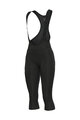 ALÉ 3/4 lange Fahrradhose mit Träger  - PRAGMA WINTER - Schwarz