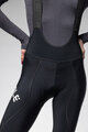 ALÉ 3/4 lange Fahrradhose mit Träger  - PRAGMA WINTER - Schwarz