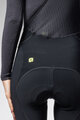 ALÉ 3/4 lange Fahrradhose mit Träger  - PRAGMA WINTER - Schwarz