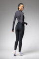 ALÉ Lange Fahrradhose ohne Träger  - PRAGMA WINTER - Schwarz