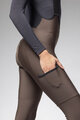 ALÉ Lange Fahrradhose mit Trägern - STONES CARGO 2.0 - Braun
