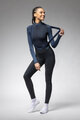 ALÉ Lange Fahrradhose mit Trägern - KLIMATIK K-ATMO 3.0 - Schwarz