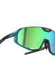 NEON Fahrradsonnenbrille - VOLCANO - Türkis/Schwarz