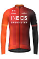 GOBIK Langarm Fahrradtrikot für den Winter - HYDER INEOS GRENADIERS 2024 - Rot/Orange