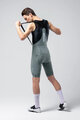 GOBIK Kurze Fahrradhose mit Trägern - MATT COMPACT 2.0 - Grau/Grün