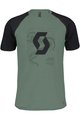 SCOTT Kurzarm Fahrrad-Shirt - ICON RAGLAN - Grün/Schwarz