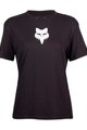 FOX Kurzarm Fahrrad-Shirt - W FOX HEAD - Schwarz