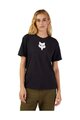 FOX Kurzarm Fahrrad-Shirt - W FOX HEAD - Schwarz
