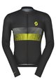 SCOTT Langarm Fahrradtrikot für den Sommer - TEAM 10 - Schwarz/Gelb
