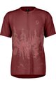 SCOTT Kurzarm Fahrradtrikot - TRAIL FLOW ZIP W - Rot