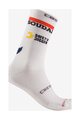 CASTELLI Klassische Fahrradsocken - ROSSO CORSA PRO 18 QUICK STEP 2025 - Weiß