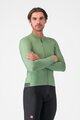 CASTELLI Langarm Fahrradtrikot für den Winter - ESPRESSO THERMAL - Grün