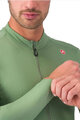 CASTELLI Langarm Fahrradtrikot für den Winter - ESPRESSO THERMAL - Grün