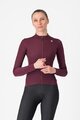 CASTELLI Langarm Fahrradtrikot für den Winter - ESPRESSO THERMAL W LS - Rot
