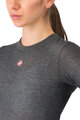 CASTELLI Langarm Fahrrad-Shirt - MEDIO BASE LAYER W - Grau