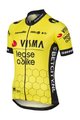 AGU Kurzarm Fahrradtrikot - REPLICA VISMA | LEASE A BIKE W 2024 - Gelb/Schwarz