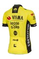 AGU Kurzarm Fahrradtrikot - REPLICA VISMA | LEASE A BIKE W 2024 - Gelb/Schwarz