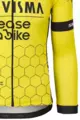 AGU Langarm Fahrradtrikot für den Sommer - REPLICA VISMA | LEASE A BIKE 2024 - Gelb/Schwarz