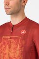 CASTELLI Kurzarm Fahrradtrikot - #GIRO107 ROMA - Rot