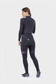 ALÉ Lange Fahrradhose ohne Träger  - PR-R MILD TIGHTS - Schwarz/Rosa