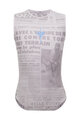 SANTINI Ärmelloses Fahrrad-Shirt - TDF MAILLOT JAUNE - M. VENTOUX - Grau