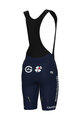 ALÉ Kurze Fahrradhose mit Trägern - GROUPAMA FDJ 2025 - Blau