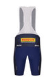SANTINI Kurze Fahrradhose mit Trägern - TREK FACTORY RACING 2025 - Blau