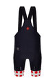SANTINI Kurze Fahrradhose mit Trägern - TOUR DE FRANCE - BIB SHORTS - Schwarz