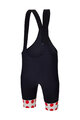 SANTINI Kurze Fahrradhose mit Trägern - TOUR DE FRANCE - BIB SHORTS - Schwarz