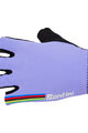 SANTINI Fingerlose Fahrradhandschuhe - UCI RAINBOW - Lila
