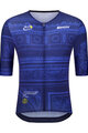 SANTINI Kurzarm Fahrradtrikot - TDF ARRIVÉE ARC DE TRIOMPHE - Blau