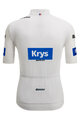 SANTINI Kurzarm Fahrradtrikot - TOUR DE FRANCE - WHITE JERSEY - Weiß