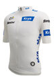 SANTINI Kurzarm Fahrradtrikot - TOUR DE FRANCE - WHITE JERSEY - Weiß