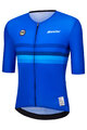 SANTINI Kurzarm Fahrradtrikot - UCI WORLD CHAMPION ITALY - Blau