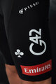PISSEI Kurze Fahrradhose mit Trägern - UAE TEAM EMIRATES XRG 2025 - Weiß/Schwarz